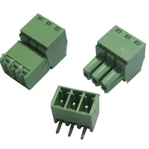 15EDGK 3,81mm 2P terminales enchufables TJ3.81 MC1.5 EC380V bloque de terminales verde wj15edgk conector de bloque de terminales
