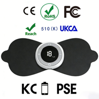 Appareil de thérapie par compression chaude électrique sans fil mini MS+ avec télécommande sans fil, coussin de massage pour masseur corporel professionnel et équin