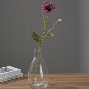 <span class=keywords><strong>Fleur</strong></span> de pavot artificielle en PU à tige longue de 24 pouces, effet toucher réel, pour centre de table, bouquet, décoration de maison - Product Image 2