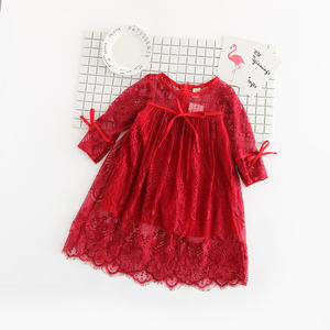 Vestido de Tul con Encaje para Bebés Niñas, Vestido Elegante de Verano para Niñas, Venta al Por Mayor - Product Image 5
