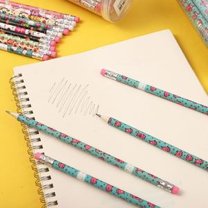 Crayons HB personnalisés avec impression couleur intégrale par transfert thermique, design personnalisé, crayons HB pré-affûtés avec gomme - Product Image 3