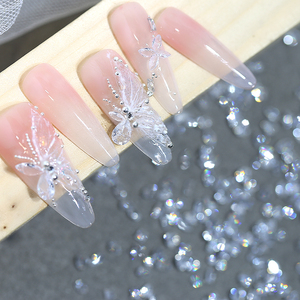 H184 50 chiếc Đá Zircon Mini Trong Suốt Trang Trí Móng Tay Hình Kim Cương Pha Lê Lấp Lánh Đá Nhọn Đá Trang Trí Móng Tay - Product Image 4