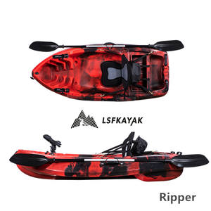 Personne seule 2m <span class=keywords><strong>petit</strong></span> Kayak bateau pêche pédale Kayak PE plastique sit-on-top canoë pour les sports nautiques - Product Image 4