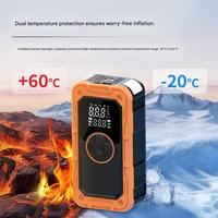 Démarreur de voiture haute capacité 8000 mAh 12 V, alimentation de secours, unité intégrée avec pompe à air, pompe à air 2-en-1 avec pince intelligente