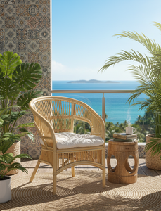 Fabiano <b>Bamboo</b> Modular <b>Chair</b> Stylish and Comfortable Seating for Living Room Hotel Apartment Home Furniture Use - Product Image 6