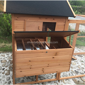 Chuồng gà gỗ ngoài trời cỡ lớn, hiện đại, sang trọng, thân thiện với môi trường, chống thấm nước, có họa tiết in và khu vui chơi SDC023 - Product Image 4