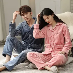 Bộ Đồ Ngủ Mới Cho Nam, Đồ Ngủ Đồ Ngủ Vải Flannel Mùa Thu Đông