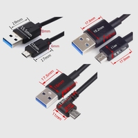 Câble micro USB 2.0 USB A mâle à micro câble de données et de charge