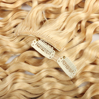 Prix d'usine 2025, cheveux humains vierges russes de qualité 12A, 100% naturels, extensions de cheveux à clips avec toutes les couleurs