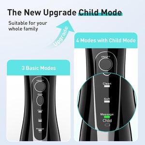 Mouth <b>Jet</b> Teeth Cleaning Professional Portable 400mL Pik Dental Irrigator Oral Floss Pick Electric <b>Water</b> <b>Flosser</b> Waterflosser - Product Image 2