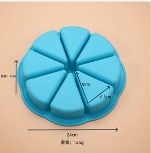 Ecofriendly <b>Flexible</b> Reusable Silicone Triangle Cake Mold Nonstick Foodsafe Durable Bakeware Kitchen Baking Supply Tool - Product Image 2