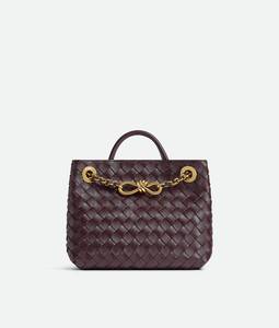 Petit sac à main Bottega Andiamo en cuir Intrecciato souple avec détail de nœud signature et cuir tubulaire Veneta - Product Image 2