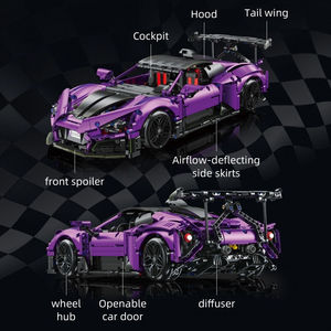 Jie <span class=keywords><strong>Star</strong></span> JJ9206 Supercar App Télécommande Voiture de sport Briques éducatifs Construction Blocs de construction Ensembles Jouets pour garçons Cadeaux - Product Image 5
