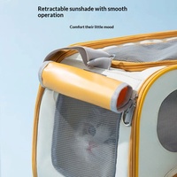 Hunde- & Katzen-Tragetasche mit Vibration, Tragbare Großraumige Polyurethan-Haustiertransportbox für Autofahrten und Ausflüge