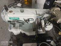 Machine à coudre industrielle d'occasion à grande vitesse pour la découpe de tissus, à commande pneumatique, Interlock Sirubas C007J, moteur 6000 points/minute, épaisseur 8 mm