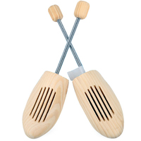 LM001P Embauchoir en bois de pin naturel pour voyage, modèle Spring, couleur naturelle