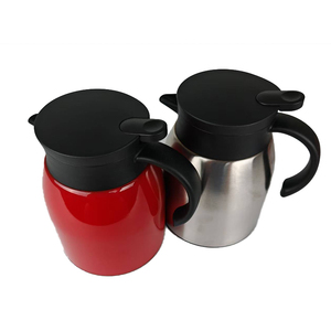 304 thép không gỉ sức khỏe ngâm ấm trà 1.2L nước nóng Ấm lọc hộ gia đình màu đỏ bạc cách nhiệt ấm trà - Product Image 1