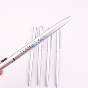 Stylo métallique fin avec accents argentés - Product Image 3