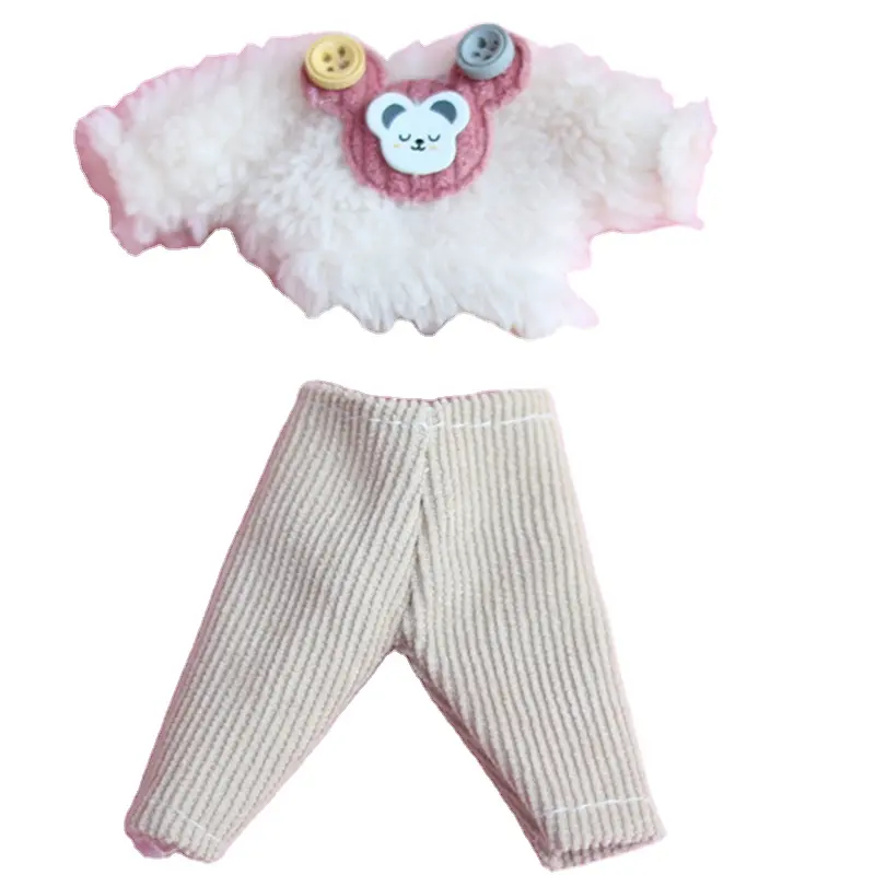 Ropa de muñeca personalizada para niña BJD, traje de muñeca de 16CM, traje de muñeca, camiseta, vestido para niños, juego de vestir, venta al por mayor