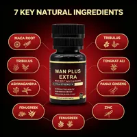 Complément de Maca 8050mg, 7 Ingrédients Naturels pour la Vitalité Masculine Adulte, la Santé Reproductive et la Gestion de l'Énergie, 60 Comprimés