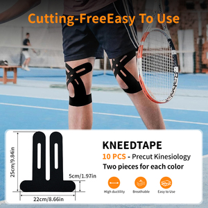 Cinta Deportiva Alemana Precortada con Pegamento, Cinta de Kinesiología para Estabilidad Articular, Cinta Muscular de Algodón Impermeable para Atletas OEM - Product Image 5