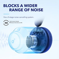 سماعات رأس أصلية Soundcore Q45 بخاصية إلغاء الضجيج وقضاء على الضوضاء لمدة 50 ساعة، سماعة رأس لاسلكية ذات صوت عالي الوضوح LDAC