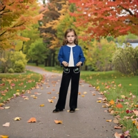 Nouvelle collection printemps-été, pull 100% coton écologique, nœud pour filles, pantalon à manches longues, ensemble 3 pièces, costume d'automne