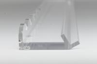 Supports de Mahjong en Acrylique Transparent de 17,5 et 20 Pouces à Fond Plat et Bord Festonné pour Tables de Tournoi Américaines Professionnelles – Vente en Gros