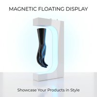 Nouveau support d'affichage 3-en-1 à suspension magnétique flottante avec réglage du poids, vitesse et lumière LED couleur