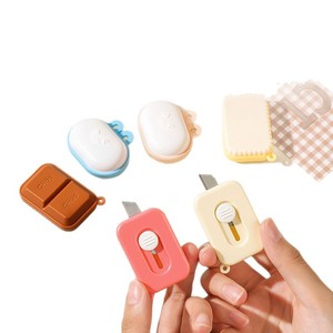 Chunzao <b>Mini</b> Craft Knife Orange Stainless Steel Blade Portable Express Box Opener Utility Knife - Product Image 2