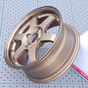 Vente de gros 15x6.5 4x100 Roues de course en bronze Nouveau support de volant de course en alliage 40mm ET Commande minimum 4 pièces - Product Image 2
