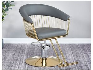 Prix d'usine, vente en gros de mobilier de salon, fauteuil de coiffure en acier inoxydable, fauteuil de salon inclinable, hydraulique, réglable en hauteur - Product Image 6