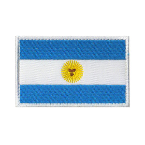 Remendos bordados em tecido bandeira nacional da América do Norte México Argentina Argentina Jamaica emblemas morais com gancho e laço - Product Image 6