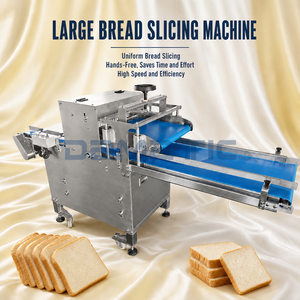 Machine à trancher le <span class=keywords><strong>pain</strong></span> industrielle et commerciale en acier inoxydable, automatique, robuste, grande capacité - Product Image 3