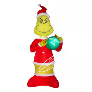 20 Foot Christmas <strong>Inflatable</strong> Giant LED <strong>Grinch</strong> in Santa Suit Airblown <strong>Grinch</strong> <strong>Inflatable</strong> - Product Image 3