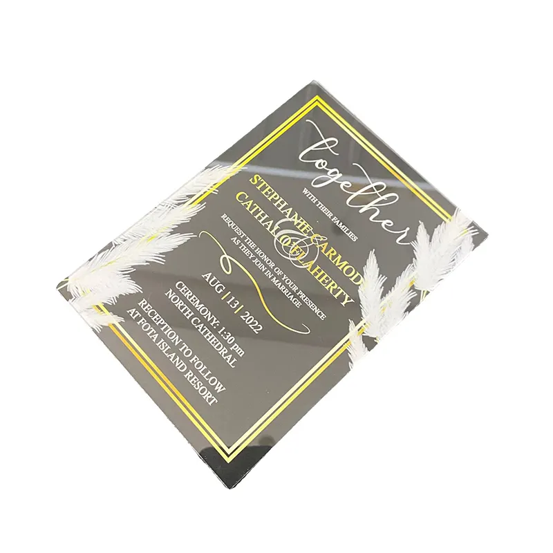 Omet Goedkope Plastic Acryl Besparen De Datum Convites De Casamento Souvenir De Bodas Invitaciones De Boda Bruiloft Uitnodigingskaarten