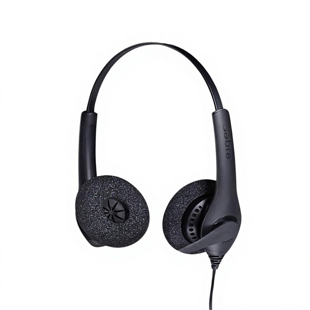 Jabra BIZ 1500DUO Over-Ear Wired Headset with Active Noise Cancellation (ANC) and External Undetectable Microphone