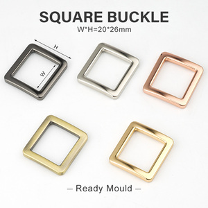 Túi phần cứng 3/4 "1" 1 1/2 "điều chỉnh vuông khóa Webbing dây đeo vòng 20 25 38mm vàng hình chữ nhật vòng khóa cho túi vành đai dây đeo - Product Image 2