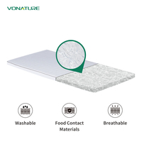 Matelas hybride moderne en fibres polymères de qualité supérieure, certifié OEKO-TEX, rafraîchissant, pliable, massant, pour chambre et école