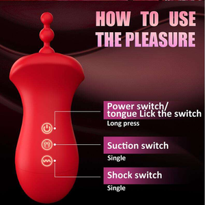 Vibrateur clitoridien <span class=keywords><strong>à</strong></span> léchage de langue avec plug anal <span class=keywords><strong>à</strong></span> queue perlée, double stimulation, étanche, en silicone, jouet sexuel pour femmes et couples - Product Image 6