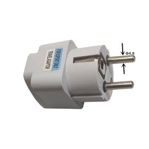 Enchufe DE LA UE a EE. UU. Reino Unido Adaptador de enchufe de alimentación universal, Corea del Sur Israel <span class=keywords><strong>Brasil</strong></span> Cargador convertidor de enchufe de viaje, adaptador de EE. UU. A la UE - Product Image 4