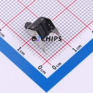 TC-6615-9.0-170 2.8mm Tactile Switch Through hole,7.5x6.2mm Switch Single Pole Single Throw Round Button 1.7N Right Angle Insert - Product Image 2