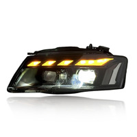Phare LED SJC Auto pour Audi A5 2008-2012, phare LED, clignotant dynamique, feux de jour, plug and play