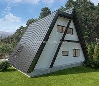Maison préfabriquée unique, structure en acier, petite maison avec cuisine et salle de bain, maison modulaire, cabane préfabriquée pour hôtel de villégiature
