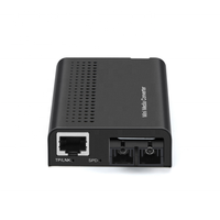 Convertisseur de média fibre optique mini 10/100Base-TX RJ45 100Base-FX monomode SC 1310/1550nm 20km 5G avec garantie de 3 ans et certification RoHS