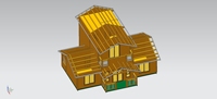 Maison villa préfabriquée en bois au design moderne de luxe Installation rapide Maison en bois de 2 étages Matériau pour hôtels
