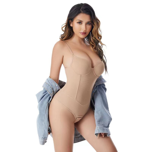 Body modellante post-parto a controllo forte con reggiseno con ferretto, controllo pancia e modellazione vita, modello intero - Product Image 5