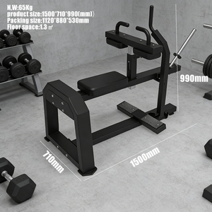 Machine à fessiers assise à charge libre robuste, vente en gros directe usine, équipement de fitness commercial pour jambes - Product Image 3
