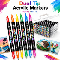 Ensemble de stylos marqueurs artistiques JUPAI de qualité supérieure avec papier verre et matériaux métalliques, variété de couleurs, expressions créatives