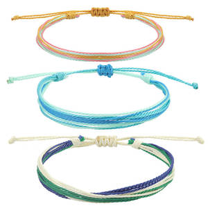 <span class=keywords><strong>Tobillera</strong></span> tejida con cordón de cera multicapa a la moda, pulsera colorida Bohemia para pie, ajustable, impermeable, para verano, playa, <span class=keywords><strong>Surf</strong></span>, tobilleras para mujer - Product Image 1